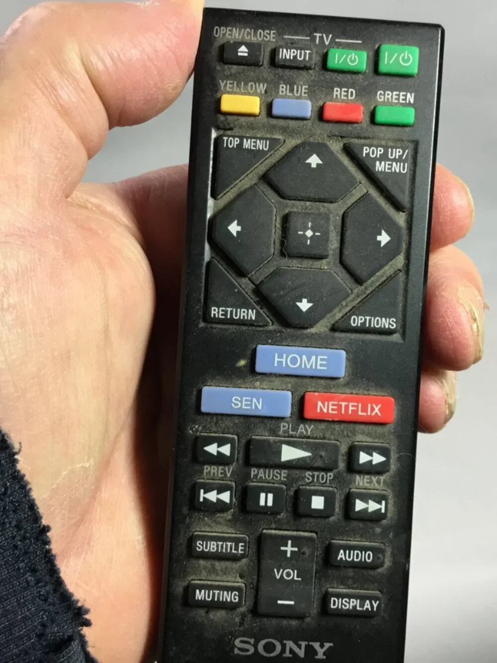 Original Sony RMT-B126A Remote Control for Sony BluRay BDP-S1700 BDP-S3700